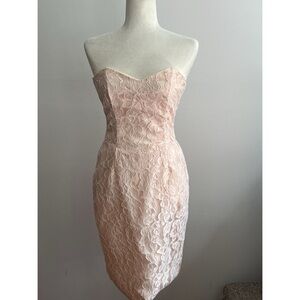 NWOT Jessica McClintock Vintage Strapless Dress XS 1980’s Glam